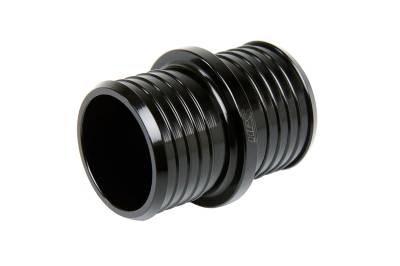 HPS Performance - HPS AHU-075-BLK Multi-Ribbed Aluminum Hose Union 3/4" OD Black