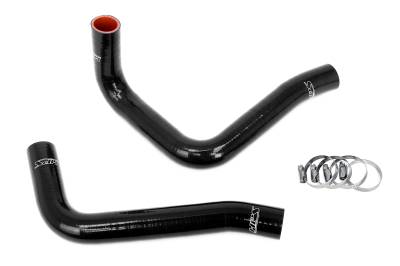 HPS Performance - HPS 57-2094-BLK Black Radiator Coolant Hose Kit for 07-09 Toyota FJ Cruiser