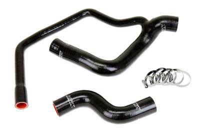 HPS Performance - HPS 57-2032-BLK Black Radiator Coolant Hose Kit 86-87 300SDL 90-91 350SD 350SDL