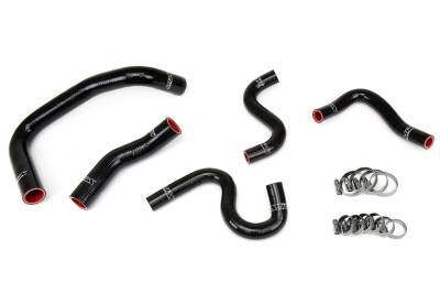 HPS Performance - HPS 57-1337-BLK Black Radiator/Heater Coolant Hose Kit for 85-87 Toyota Corolla