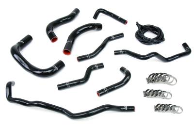 HPS Performance - HPS 57-1341-BLK Black Radiator/Heater Coolant Hose Kit for 08-15 Scion IQ 4cyl