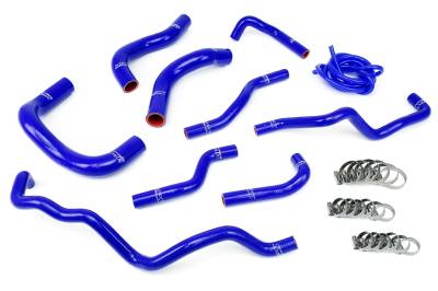 HPS Performance - HPS 57-1341-BLUE Blue Radiator/Heater Coolant Hose Kit for 08-15 Scion IQ 4cyl