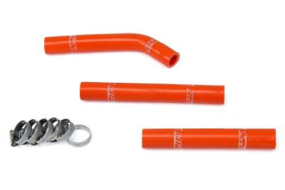 HPS Performance - HPS 57-1354-ORG Orange Radiator Hose Kit for 11-13 KTM 125SX 150SX