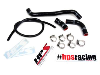 HPS Performance - HPS 57-1359-BLK Black Radiator Hose Kit for 00-08 Suzuki DRZ400S DRZ400SM