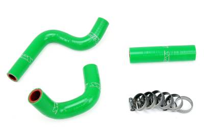 HPS Performance - HPS 57-1364-GRN Green Radiator Hose Kit for 98-12 Kawasaki KX80 KX85 KX100