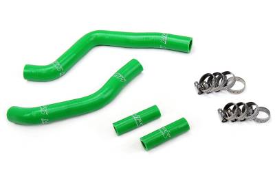 HPS Performance - HPS 57-1365-GRN Green Radiator Hose Kit for 03-08 Kawasaki KX125 2 Stroke