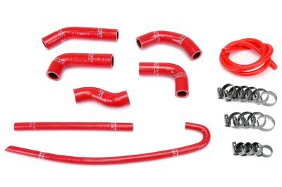 HPS Performance - HPS 57-1377-RED Red Radiator Hose Kit for 00-10 Honda XR650R