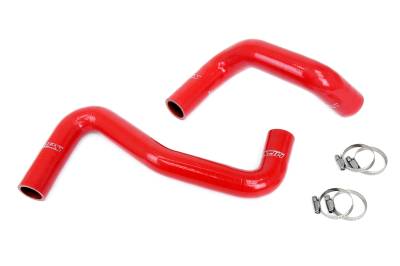 HPS Performance - HPS 57-2058 Red Red Radiator Coolant Hose Kit for Nissan 240SX w/LS Swap