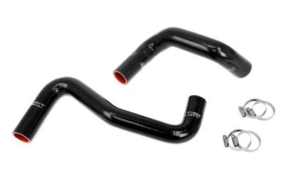 HPS Performance - HPS 57-2058-BLK Black Radiator Coolant Hose Kit for Nissan 240SX w/LS Swap