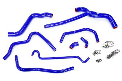 HPS Performance - HPS 57-1400-BLUE Blue Radiator/Heater Coolant Hose Kit for 05-10 Ford Mustang
