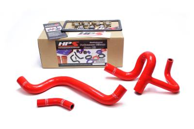 HPS Performance - HPS 57-1410-RED Red Radiator Hose Kit for 12-16 Dodge Dart 1.4T Turbo