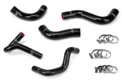 HPS Performance - HPS 57-1411-BLK Black Radiator/Heater Coolant Hose Kit for 90-93 Mazda Miata