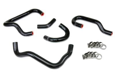 HPS Performance - HPS 57-1415-BLK Black Heater Coolant Hose Kit for 06-09 Honda S2000