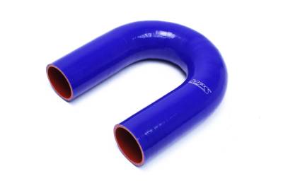 HPS Performance - HPS HTSEC180-275-BLUE 2.75" 70mm ID U-Bend ELB Coupler Hose 4-Ply Blue 180-DEG