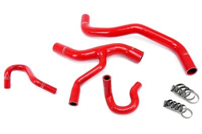 HPS Performance - HPS 57-1416-RED Red Radiator/Heater Coolant Hose Kit for 96-01 Ford Mustang GT