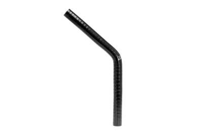 HPS Performance - HPS HTSEC45-025-L10-BLK 1/4" 6.5mm ID Elbow Coupler Hose 4-Ply Black 10" 45-DEG