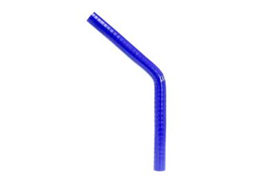 HPS Performance - HPS HTSEC45-025-L10-BLUE 1/4" 6.5mm ID Elbow Coupler Hose 4-Ply Blue 10" 45-DEG