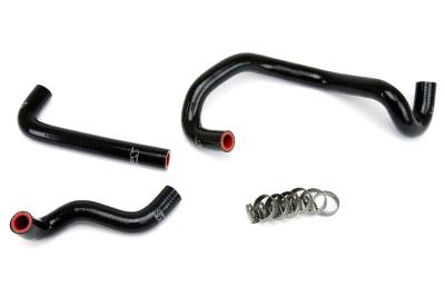 HPS Performance - HPS 57-1421-BLK Black Heater Coolant Hose Kit for 86-92 Mazda RX7 FC3S Non Turbo