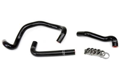 HPS Performance - HPS 57-1422-BLK Black Heater Coolant Hose Kit for 86-92 Mazda RX7 FC3S Turbo