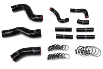 HPS Performance - HPS 57-1441-BLK Radiator/Heater Coolant Hose Kit for 96-97 Lexus LX450 FJ80