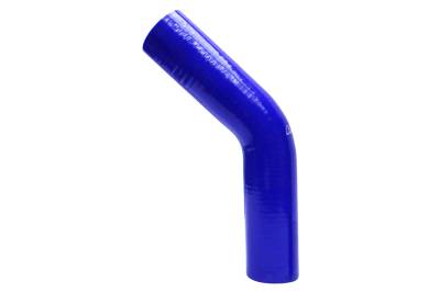 HPS Performance - HPS HTSEC45-225-BLUE 2.25" 57mm ID Elbow Coupler Hose 4-Ply Blue 45-DEG