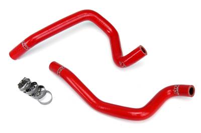 HPS Performance - HPS 57-1803 Red Red Heater Coolant Hose Kit for 04 Subaru Impreza WRX 2.0L Turbo