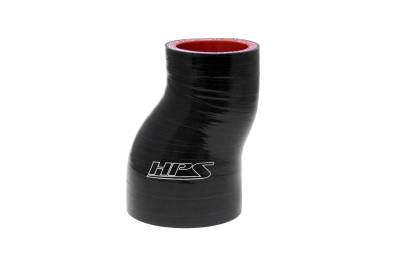 HPS Performance - HPS HTSOR-125-150-BLK 4Ply Silicone Offset Reducer 1.25"1.5" ID 3" L Black