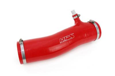 HPS Performance - HPS 57-2126-RED Red Air Intake Kit Post MAF Hose for 16-23 Toyota Tacoma V6