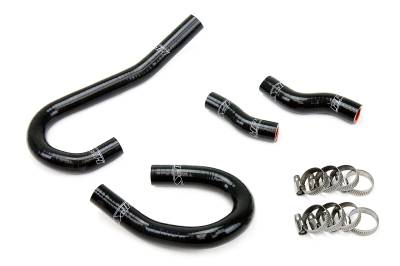 HPS Performance - HPS 57-1473-BLK Black Heater Coolant Hose Kit for 12-15 Jeep Grand Cherokee WK2