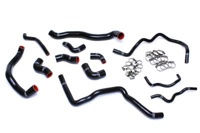 HPS Performance - HPS 57-1476-BLK Black Radiator & Ancillary Coolant Hose Kit for 06-08 Audi A3