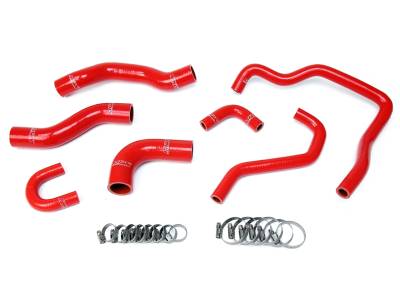 HPS Performance - HPS 57-1478 Red Red Radiator/Heater Coolant Hose Kit for 89-95 Toyota 4Runner