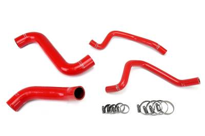 HPS Performance - HPS 57-1809 Red Radiator/Heater Coolant Hose Kit for 02-03 Subaru Impreza WRX