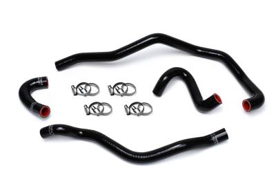 HPS Performance - HPS 57-1487-BLK Black Heater Coolant Hose Kit for 01-06 BMW E46 M3 LHD