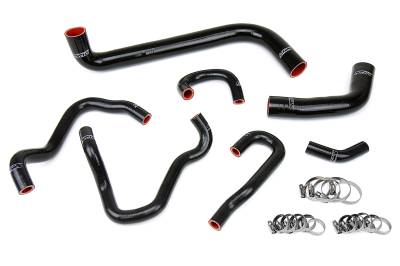 HPS Performance - HPS 57-1490-BLK Black Radiator/Heater Coolant Hose Kit for 06-09 Honda S2000
