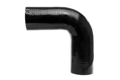 HPS Performance - HPS HTSEC90-225-BLK 2.25" 57mm ID Elbow Coupler Hose 4-Ply Black 90-DEG