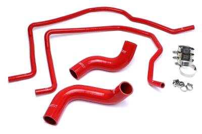 HPS Performance - HPS 57-1498-RED Red Radiator/Heater Coolant Hose Kit for 04-06 Dodge RAM 1500