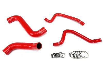 HPS Performance - HPS 57-1810 Red Red Radiator/Heater Coolant Hose Kit for 04 Subaru Impreza WRX