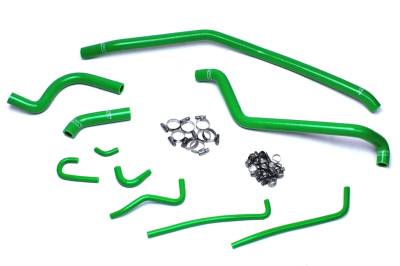 HPS Performance - HPS 57-1504-GRN Green Radiator Hose Kit for 04-09 Kawasaki KFX700