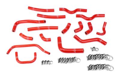 HPS Performance - HPS 57-1911-RED Red Heater Coolant Hose Kit for 03-07 Toyota Land Cruiser J100