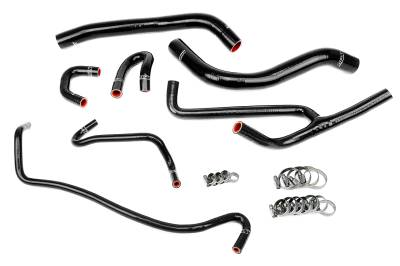 HPS Performance - HPS 57-1506-BLK Black Radiator/Heater Coolant Hose Kit for 15-17 Ford Mustang