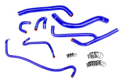 HPS Performance - HPS 57-1506-BLUE Blue Radiator/Heater Coolant Hose Kit for 15-17 Ford Mustang