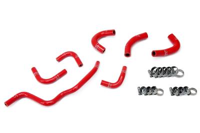 HPS Performance - HPS 57-1857-RED Red Oil Cooler&Throttle Body Coolant Hose Kit for 06-09 Honda