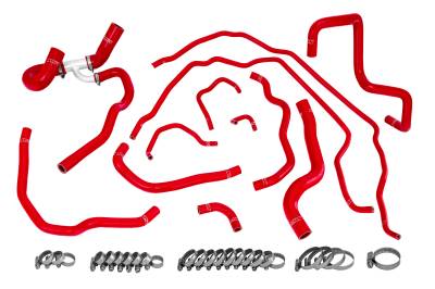 HPS Performance - HPS 57-1511 Red Red Radiator/Heater Coolant Hose Kit for 07-09 Mazda Mazdaspeed
