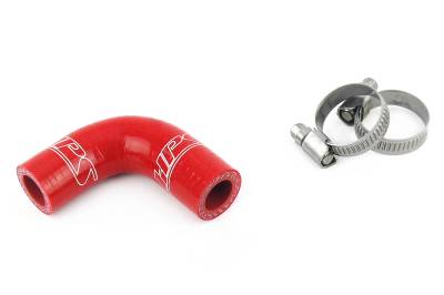 HPS Performance - HPS 57-1881 Red Red Oil Cooler Coolant Elbow Hose for 90-93 Dodge D250 W250