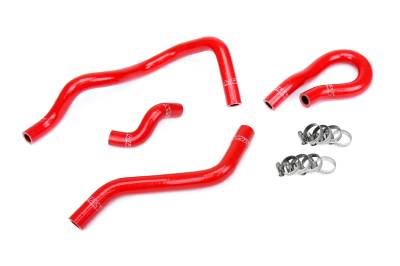 HPS Performance - HPS 57-1773 Red Red Heater Coolant Hose Kit for 96-00 Honda Civic CX DX LX D16