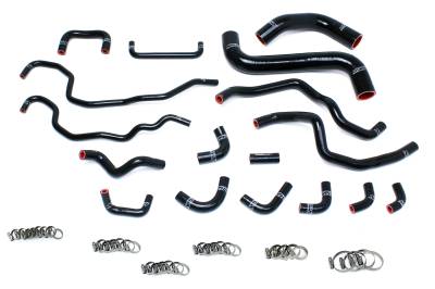 HPS Performance - HPS 57-1516-BLK Black Radiator/Heater Coolant Hose Kit for 15-20 Subaru WRX STI