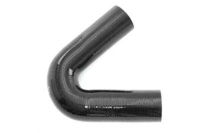 HPS Performance - HPS HTSEC135-175-BLK 1.75" 45mm ID Elbow Coupler Hose 4-Ply Black 135-DEG