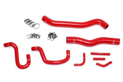HPS Performance - HPS 57-1518 Red Red Radiator/Heater Coolant Hose Kit for 13-16 Hyundai Genesis