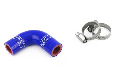 HPS Performance - HPS 57-1881-BLUE Blue Oil Cooler Coolant Elbow Hose for 90-93 Dodge D250 W250