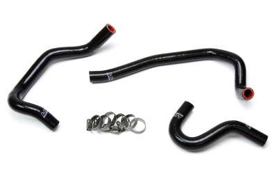 HPS Performance - HPS 57-1520-BLK Black Heater Coolant Hose Kit for 86-92 Toyota Supra MK3 Turbo